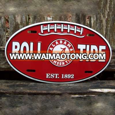 metal decorative license plates with customized logo