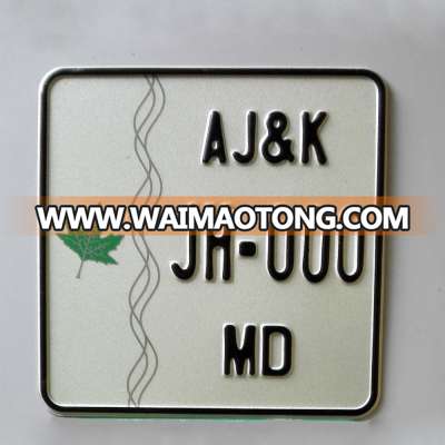 advertising promotional blank reflective licence plate